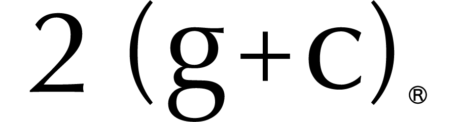 2(g+c)